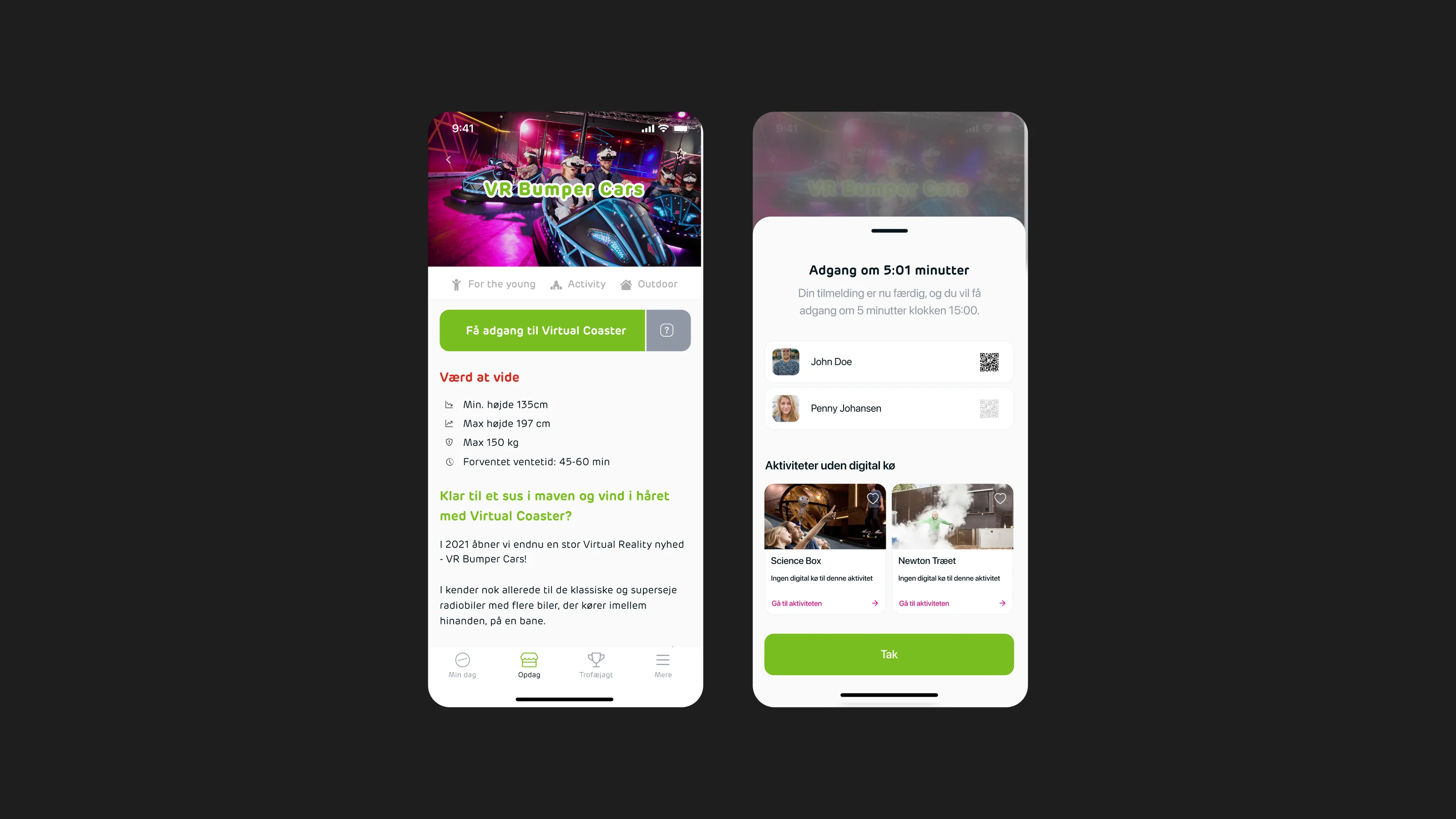 Danfoss Universe iOS and Android app UI design by Tommy Jepsen — science amusement park — 2